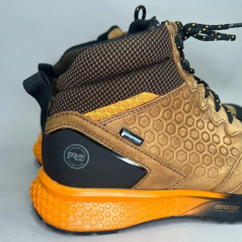 Timberland Pro Boots Mens 13 Reaxion Athletic Hiker Wateproof Composite Toe Work